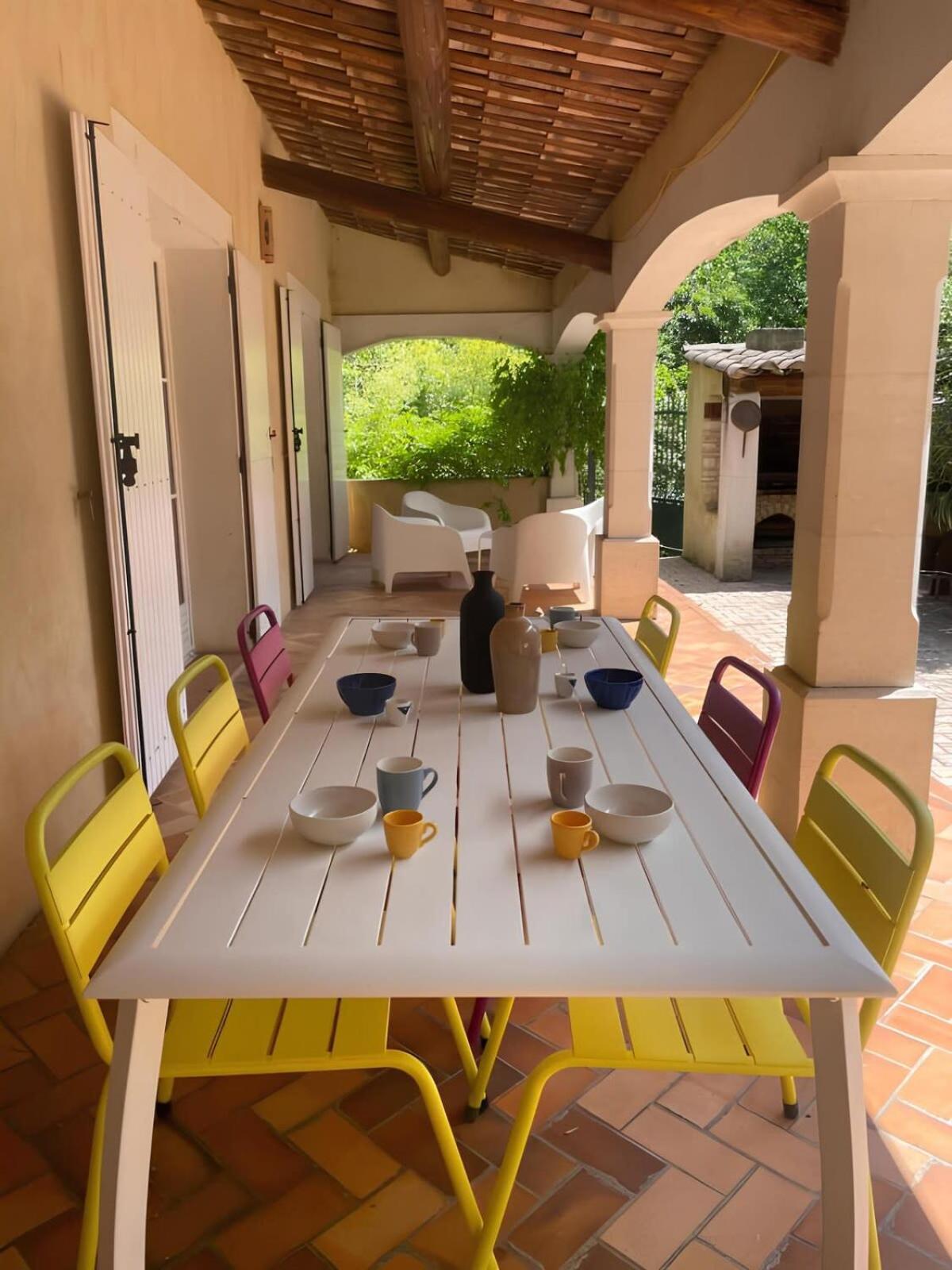 Les Oliviers - Villa 10 People - 5 Min Ardeche Saint-Julien-de-Peyrolas Exterior foto